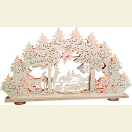 3D - Lichterbogen - Waldidylle - 66 x 43 x 6cm